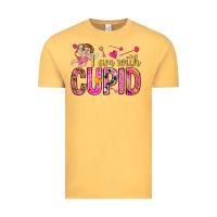 Vintage Mustard i am with cupid Vintage Tee - NancyCooperArtShop