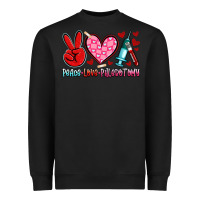 Black peace love phlebotomy Heavyweight Sweatshirt - Artiststas