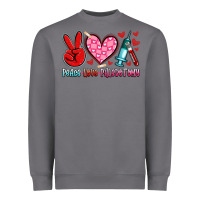 Storm peace love phlebotomy Heavyweight Sweatshirt - Artiststas