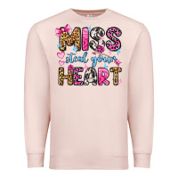 Pale Pink miss steal your heart olivia Premium Sweatshirt - OliviaCreatesArt