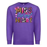 Purple miss steal your heart olivia Premium Sweatshirt - OliviaCreatesArt