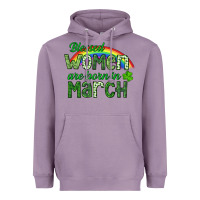 Lavender Blessed women are born in March Heavyweight Hoodie - CowGirlArtShop