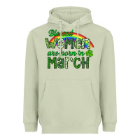 Matcha Blessed women are born in March Heavyweight Hoodie - CowGirlArtShop