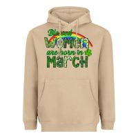 Mushroom Blessed women are born in March Heavyweight Hoodie - CowGirlArtShop
