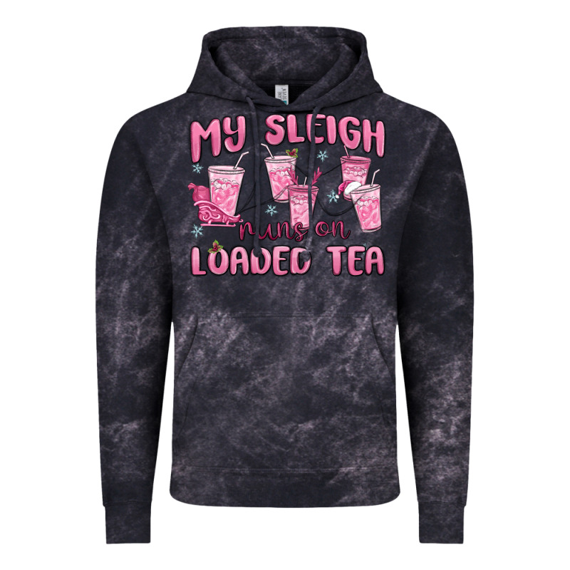 My Sleigh Runs On Loaded Tea Vintage Hoodie by MaliasSmallBusiness | Teevron