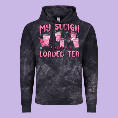 My Sleigh Runs On Loaded Tea Vintage Hoodie Designed By Maliassmallbusiness