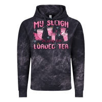 Cloud Black my sleigh runs on loaded tea Vintage Hoodie - MaliasSmallBusiness