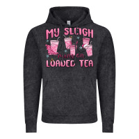 Vintage Black my sleigh runs on loaded tea Vintage Hoodie - MaliasSmallBusiness