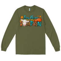 Army Green Western Hey There Pumpkin Long Sleeve Tee - LillyAllenDesigns