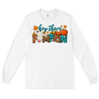 White Western Hey There Pumpkin Long Sleeve Tee - LillyAllenDesigns