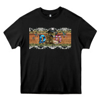 Black soldier dad license  plate Heavy Core Tee - Artiststas