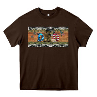 Chocolate Brown soldier dad license  plate Heavy Core Tee - Artiststas