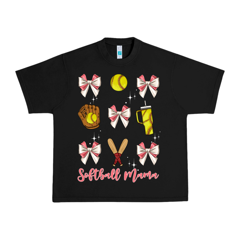 Softball Coquette Bow Urban Heavy Tee by JahusDesignShop | Teevron