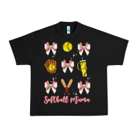 Black softball coquette bow Urban Heavy Tee - JahusDesignShop