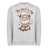 Heather Grey the lord is my shepherd Heavyweight Sweatshirt - Artiststas