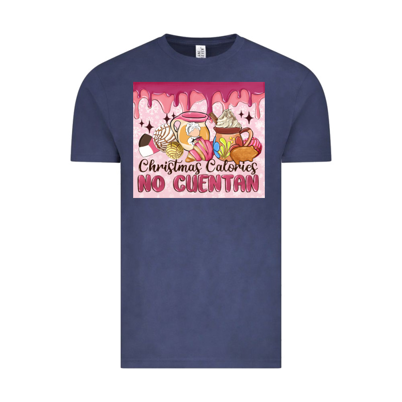 Christmas Calories No Cuentan Vintage Tee by MaliasSmallBusiness | Teevron