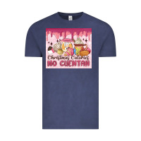 Vintage Denim christmas calories no cuentan Vintage Tee - MaliasSmallBusiness