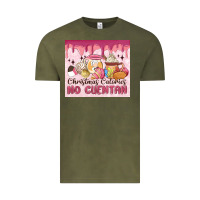 Vintage Olive christmas calories no cuentan Vintage Tee - MaliasSmallBusiness
