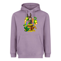 Lavender St. Patrick's Donkey with balloon Heavyweight Hoodie - HowdyJamesFarm