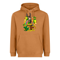 Meerkat St. Patrick's Donkey with balloon Heavyweight Hoodie - HowdyJamesFarm