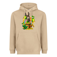 Mushroom St. Patrick's Donkey with balloon Heavyweight Hoodie - HowdyJamesFarm