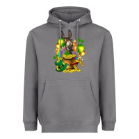 Storm St. Patrick's Donkey with balloon Heavyweight Hoodie - HowdyJamesFarm