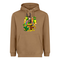 Toasted Coconut St. Patrick's Donkey with balloon Heavyweight Hoodie - HowdyJamesFarm
