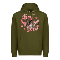 Army Green Best mom ever Mother's Day Premium Hoodie - CowGirlArtShop
