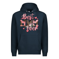 Navy Best mom ever Mother's Day Premium Hoodie - CowGirlArtShop
