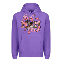 Purple Best mom ever Mother's Day Premium Hoodie - CowGirlArtShop