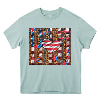 Arona western usa flag heart and stars tumbler Heavy Core Tee - Artiststas