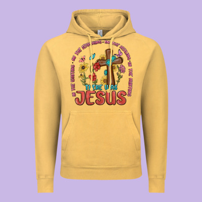 In The Waiting There Was Jesus Vintage Hoodie Designed By Maliassmallbusiness