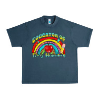 Midnight Navy educator of tiny humans Urban Heavy Tee - NancyCooperArtShop