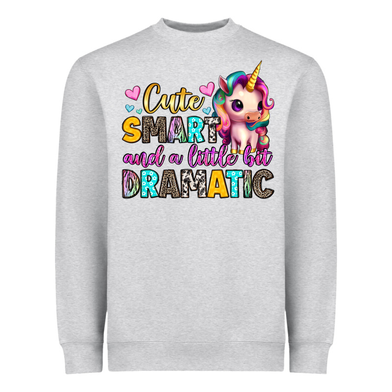 Cute Smart And A Little Bit Dramatic Heavyweight Sweatshirt by Artiststas | Teevron