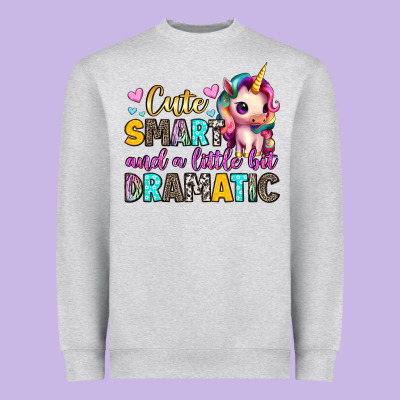 Cute Smart And A Little Bit Dramatic Heavyweight Sweatshirt Designed By Artiststas