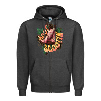 Charcoal Heather Boots scootin Zipper Hoodie - HowdyJamesFarm
