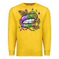 Lemon mardi gras lip olivia Premium Sweatshirt - OliviaCreatesArt