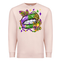 Pale Pink mardi gras lip olivia Premium Sweatshirt - OliviaCreatesArt