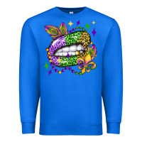 True Royal mardi gras lip olivia Premium Sweatshirt - OliviaCreatesArt