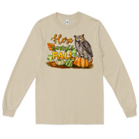 Mushroom Here Comes Fall Owl Long Sleeve Tee - LillyAllenDesigns