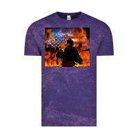 Cloud Purple western firefighters Vintage Tee - MaliasSmallBusiness