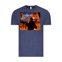 Vintage Denim western firefighters Vintage Tee - MaliasSmallBusiness
