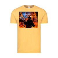 Vintage Mustard western firefighters Vintage Tee - MaliasSmallBusiness
