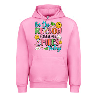 Fuchsia Pink be the reason someone smiles today Urban Hoodie - LillyAllenDesigns
