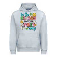 Heather Grey be the reason someone smiles today Urban Hoodie - LillyAllenDesigns