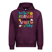 Mauve Wine be the reason someone smiles today Urban Hoodie - LillyAllenDesigns