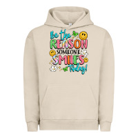 Pigment French Oak be the reason someone smiles today Urban Hoodie - LillyAllenDesigns