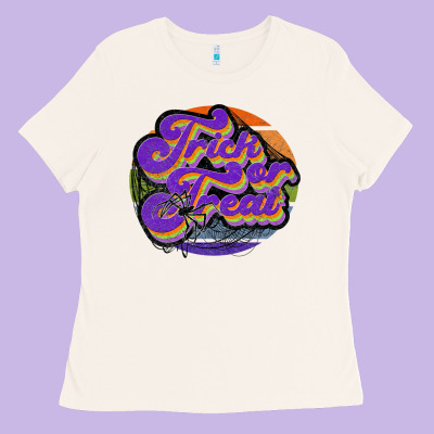 Trick Or Treat Ladies Tee Designed By Jahusdesignshop