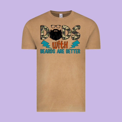 Dads With Beards Are Better Vintage Tee Designed By Jahusdesignshop