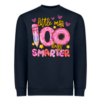 Navy little miss 100 days smarter Heavyweight Sweatshirt - Artiststas